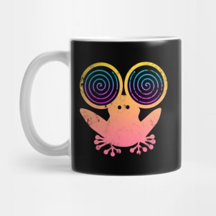 Hypnotic Abstract Frog - Cream Mug